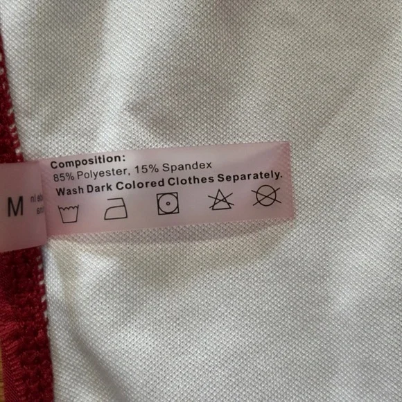 NWOT ZAFUL Textured Bandeau Bikini Set Lace-Up - Picture 8 of 9